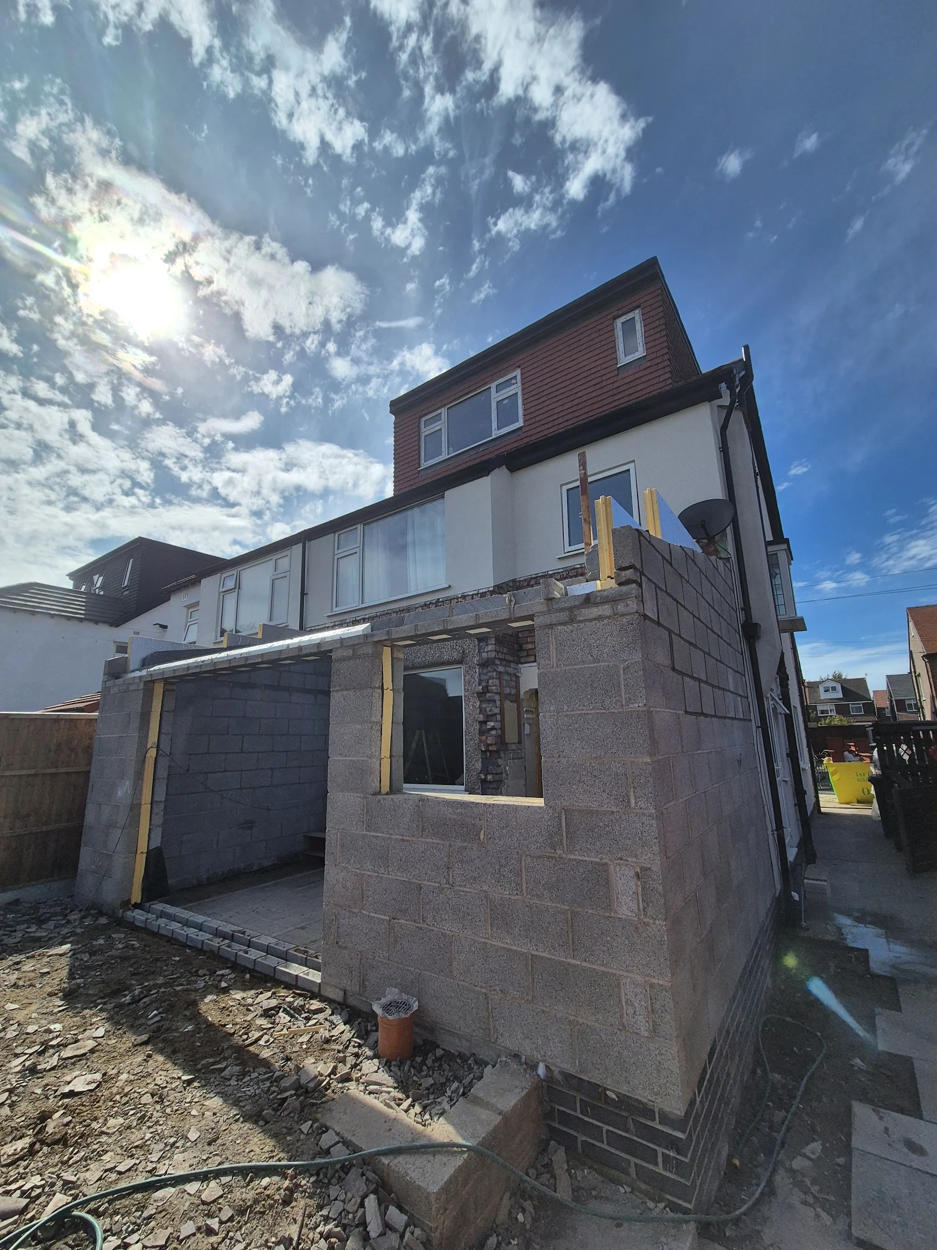 Extension and structural brickwork completed by PZ Brickwork
