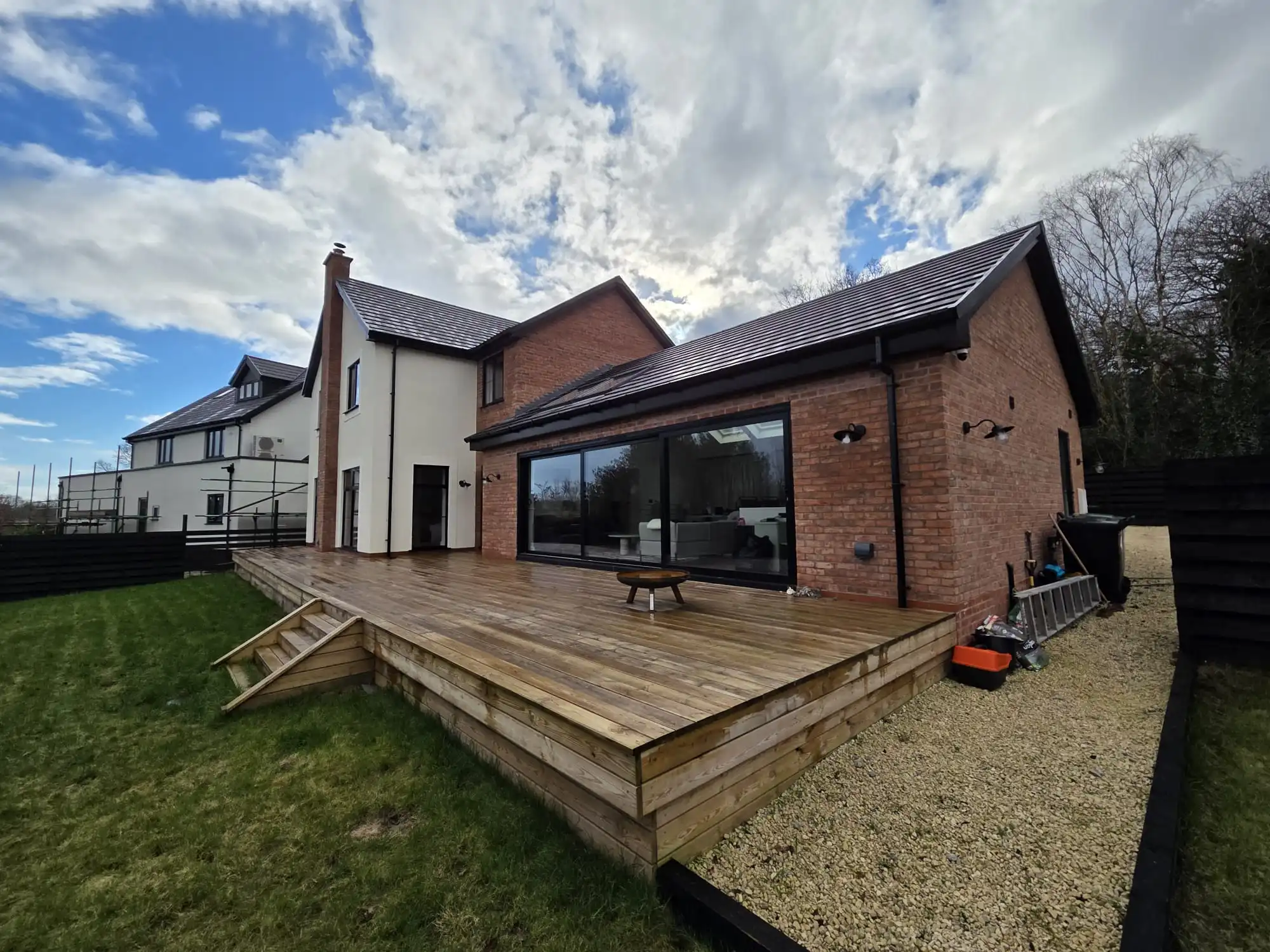 Garden wall restoration in Ormskirk